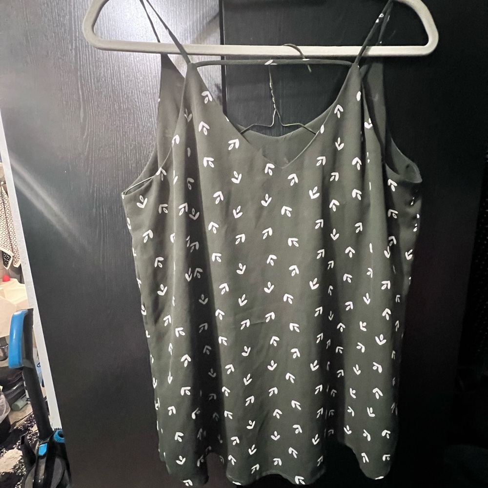 Green Spaghetti Strap Top
